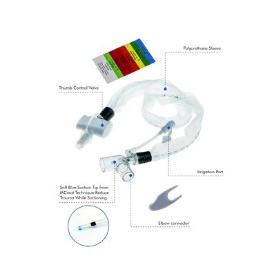 Good price Closed Suction System Tracheostomy Tube Single Lumen Auto-Flushing 72H online
